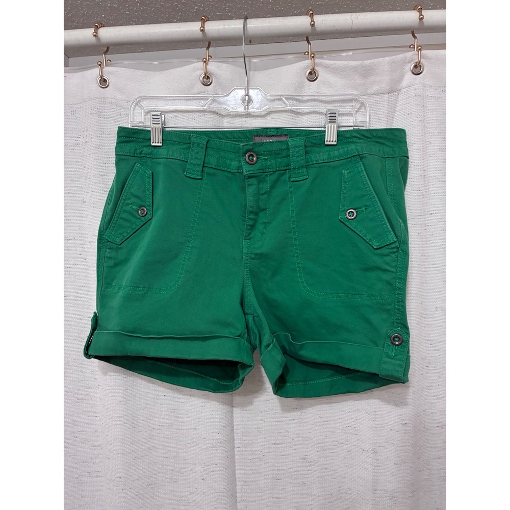 Torrid Feel The Fit Green Utility Stretch Cuffed Shorts Size 12